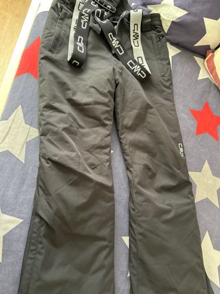 Pantalón de nieve CMP negro con tirantes talla 152