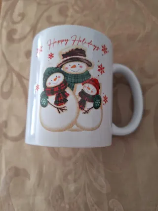 Caneca Natal Bonecos de Neve Feliz Natal