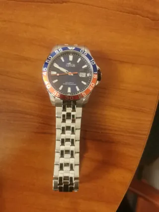 Reloj Lotus Unisex Azul y Plateado
