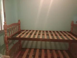 Literas de madera.