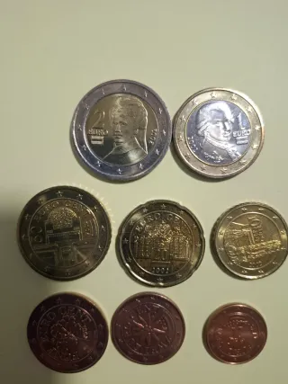 Austria serie 8 monedas € 2002
