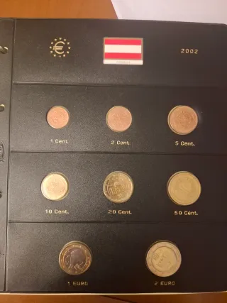 Austria serie 8 monedas € 2002