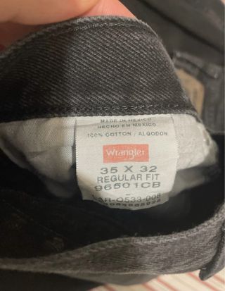 Pantalón Wrangler Negro talla 35x32