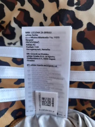 XXS/XS Mono Adidas Originals Leopardo precioso