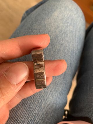 Anillo Tous Oso Plata Ajustable