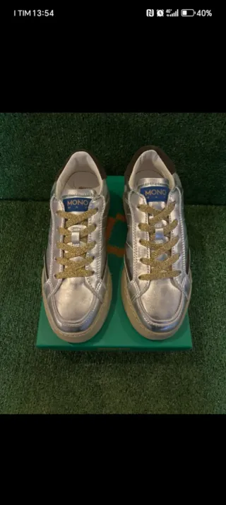 Scarpe Mono Way Argento Tg 40