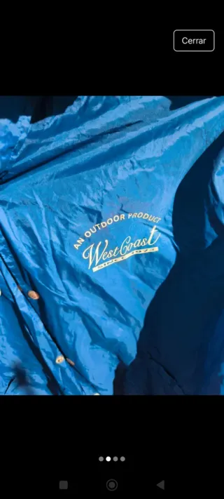 Cortavientos mujer azul talla L