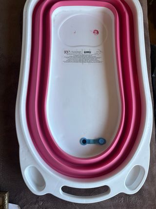 Bañera Plegable Bebé Rosa