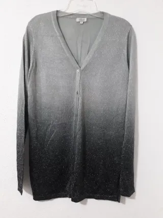 Cardigan Latin Love Negro y Plateado