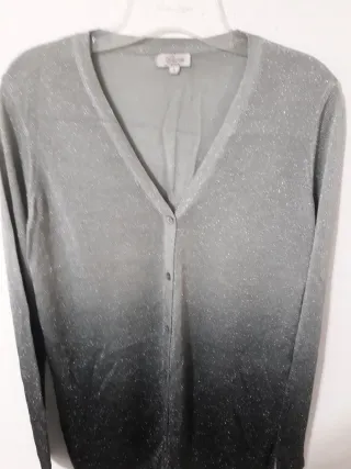 Cardigan Latin Love Negro y Plateado