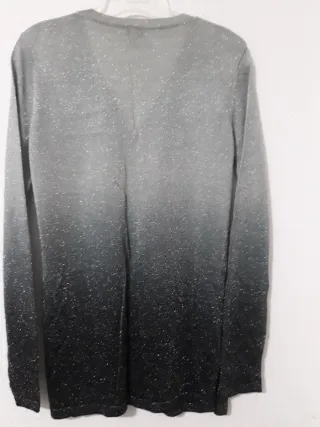 Cardigan Latin Love Negro y Plateado