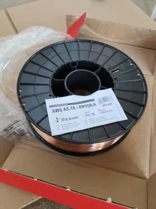 Bobina hilo soldar 0.6mm