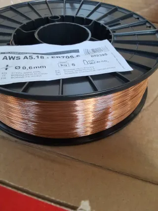 Bobina hilo soldar 0.6mm