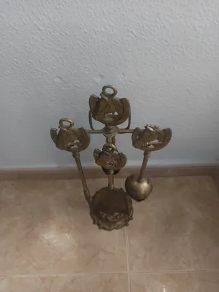 Set Accesorios Chimenea Metal Dorado