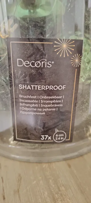 37 Bolas Navidad Decoris Shatterproof