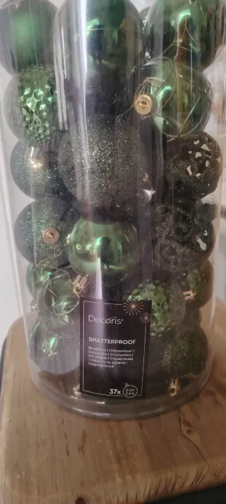 37 Bolas Navidad Decoris Shatterproof