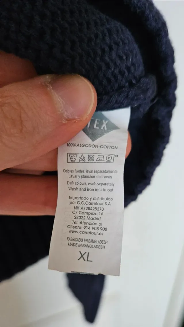 Jersey azul hombre Talla XL