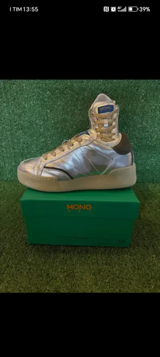 Scarpe Mono Way Argento/Oro Tg 36