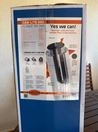 Filtro Can-Lite 600 Boca 150mm 600m3/h