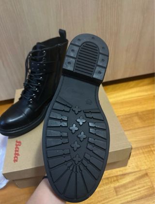 Stivaletti Bata Pelle Borchiati Neri