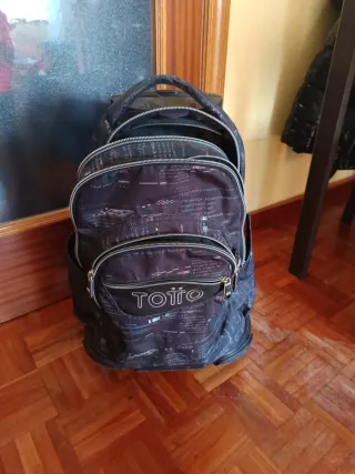 Mochila Totto Negra Multicolor