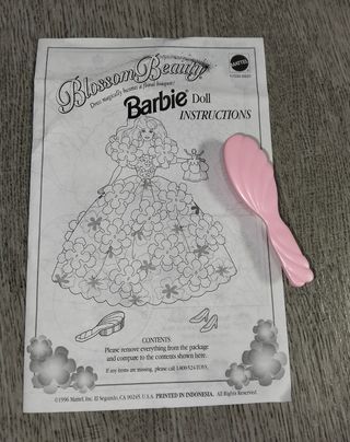 Barbie Blossom Beauty Doll Istruzioni Vintage
