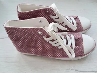 Zapatillas Converse Rosa Lunares