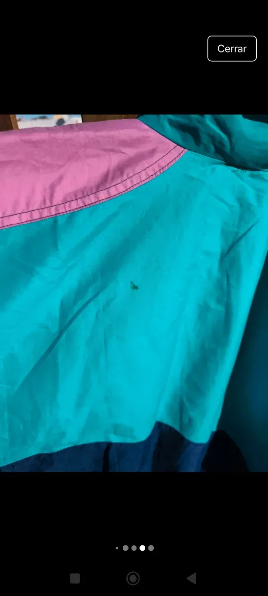 Chaqueta Vintage Azul, Morado y Turquesa