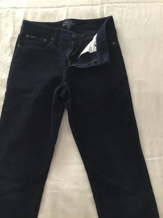Pantalón Pana Niño Polo Ralph Lauren Azul T16