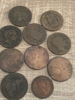 Lote 10 Monedas Antiguas