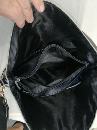 Borsa Carpisa cilindro nero e blu