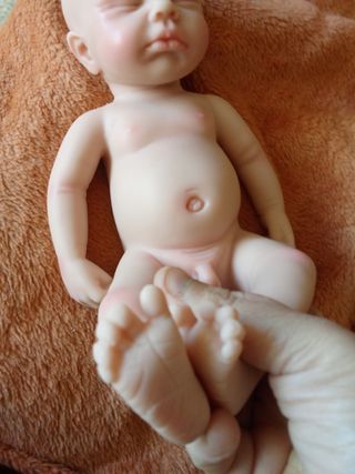 Bebé Reborn Silicona 33cm Cuerpo Entero