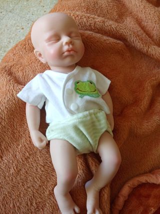 Bebé Reborn Silicona 33cm Cuerpo Entero