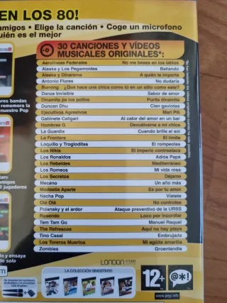 Singstar La Edad de Oro del Pop Español PS2