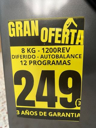 Lavadora KROMs KLA-M3-80-DIX 8kg