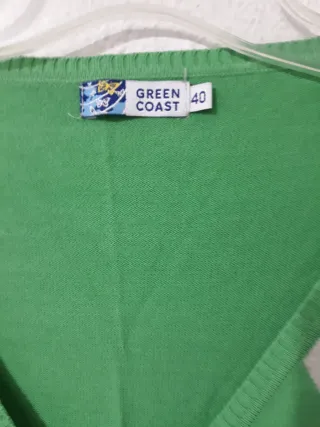 Cárdigan Green Coast Verde Rombo