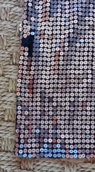 Precioso Vestido Lentejuelas tigre Talla L