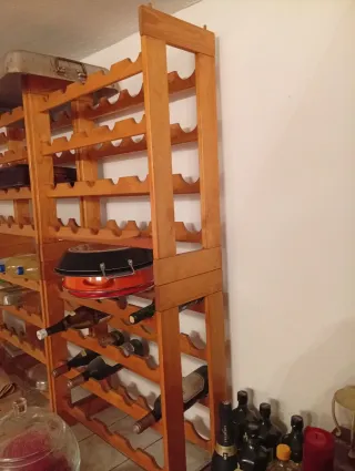 Botelleros de madera