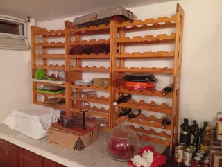 Botelleros de madera