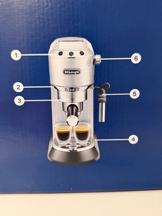 Cafetera Espresso DeLonghi Plata