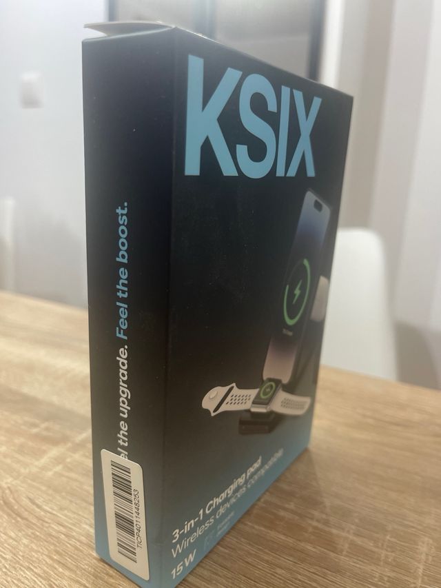 Stazione di ricarica Ksix 3 in 1 wireless 15W
