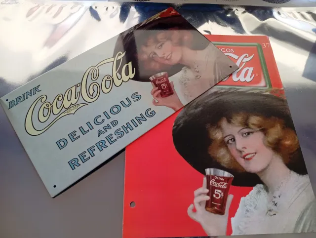 Placas Publicitárias Coca-Cola Metálicas