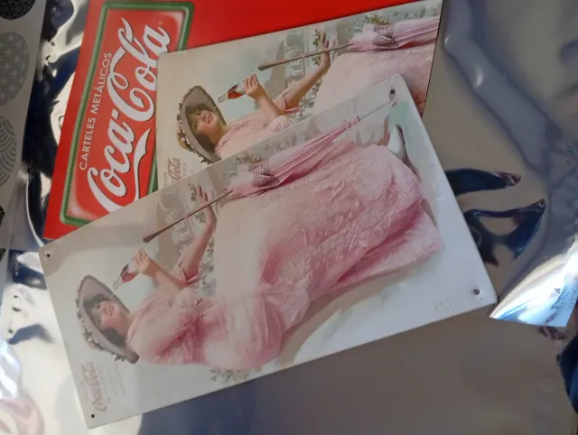 Placas Publicitárias Coca-Cola Metálicas