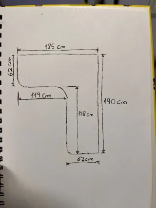 Escritorio juvenil rinconera. Oferta black friday