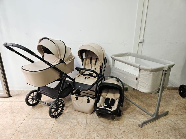 Pacchetto: Passeggino 3 in 1 + minicuna colecho. Nuovo