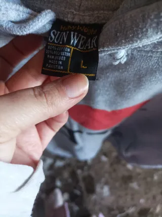 Sudadera I ❤️ NY Talla L Gris