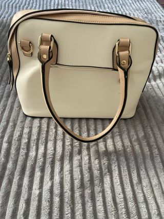 Bolso Beige y Blanco