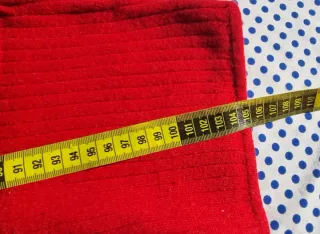 Jersey rojo cuello alto mujer Talla L