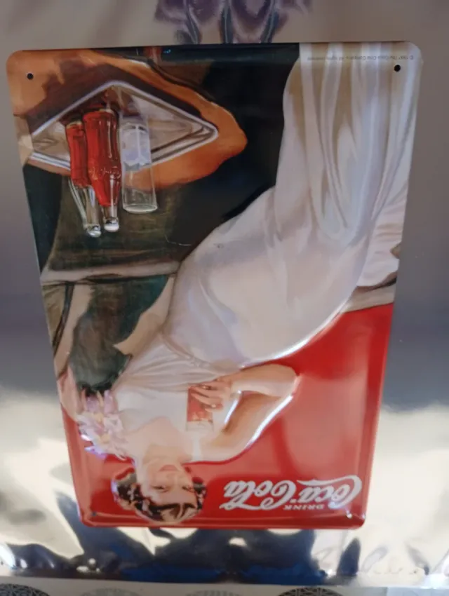 Placas Publicitárias Coca-Cola Metálicas