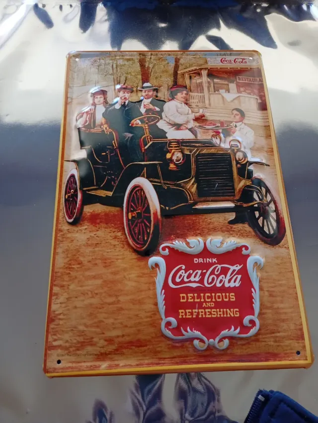 Placas Publicitárias Coca-Cola Metálicas